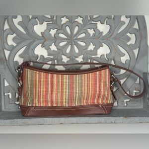 Etienne Aigner Woven Multicolored Shoulder Bag y2k